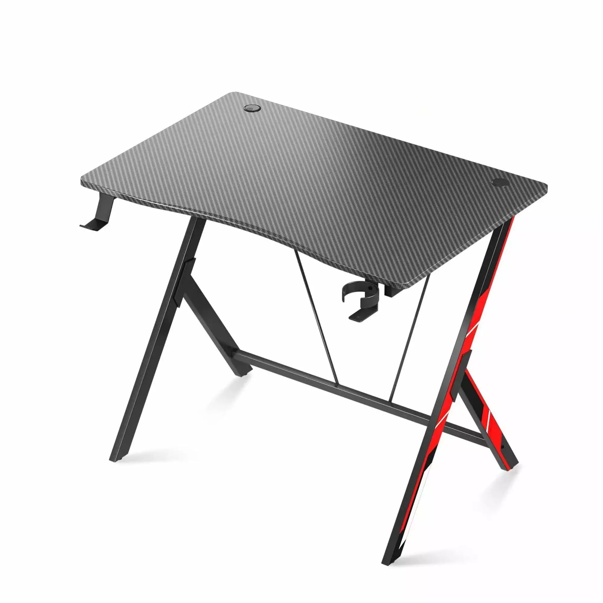 Open Box MOTPK 31 Inch Wide Carbon Fiber Gaming Desk Space Saving Computer PC Desk