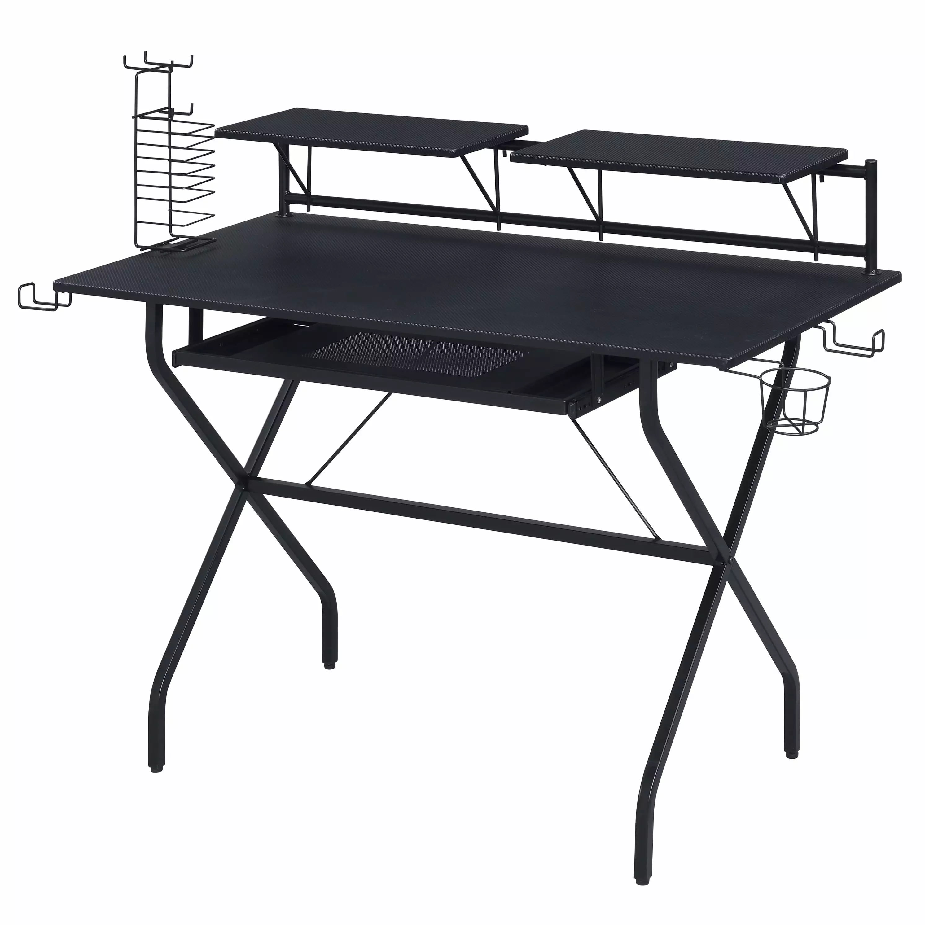 Black Computer Desk Keyboard Tray Home Office Workstation OMCCHK