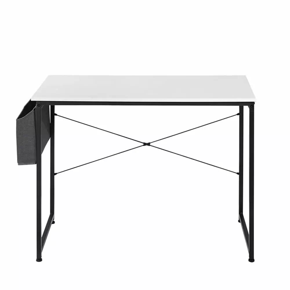 32-Inch Modern Computer Desk Storage Bag - Home Office Writing Study Desk White Unbrand