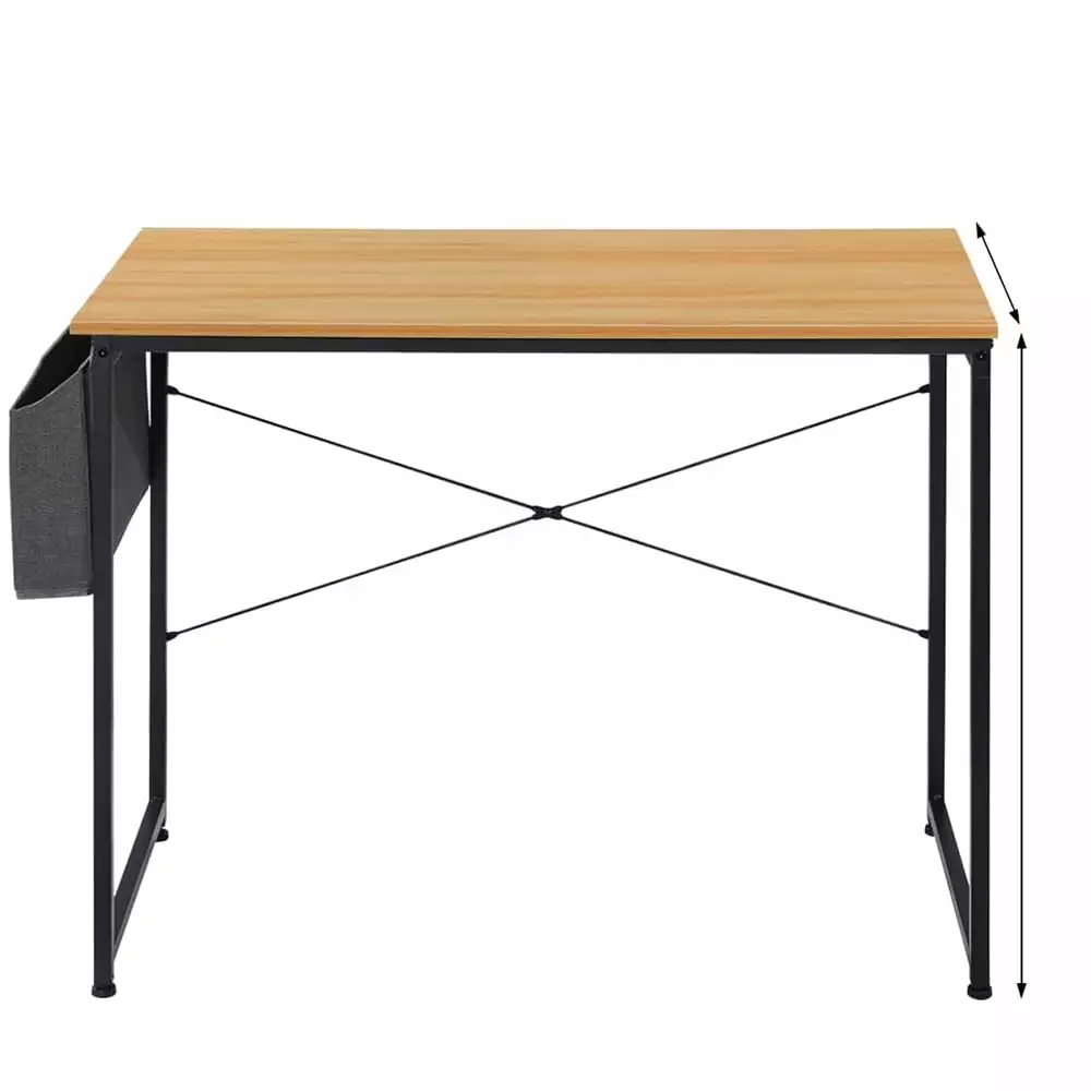 32-Inch Modern Computer Desk Storage Bag - Home Office Writing Study Desk Light Brown Unbrand