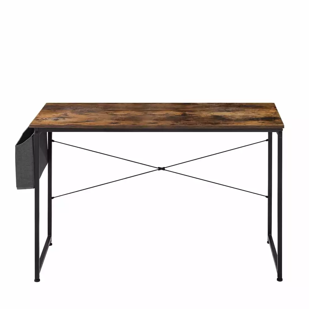 40-Inch Rustic Brown Computer Desk Storage Bag Home Office Writing Study Modern Simple Laptop Table Unbrand