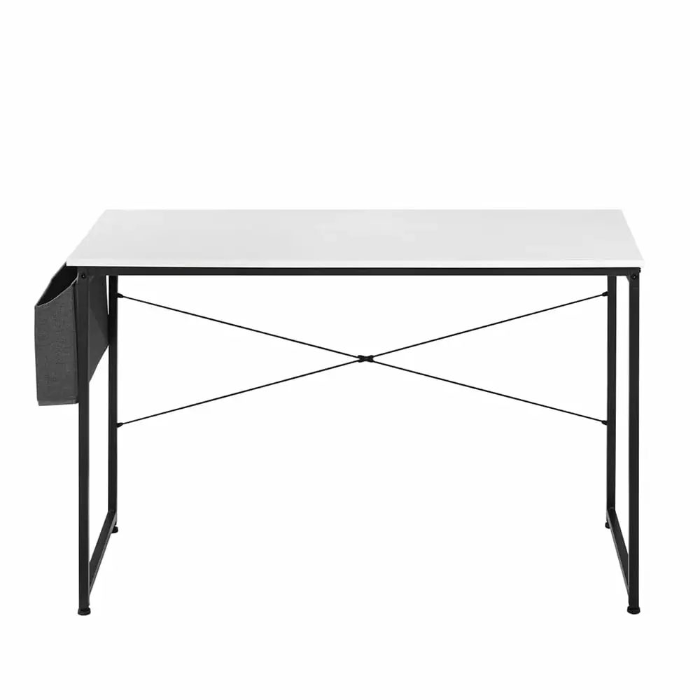 40-Inch White Computer Desk Storage Bag Home Office Writing Study Modern Simple Laptop Table Unbrand