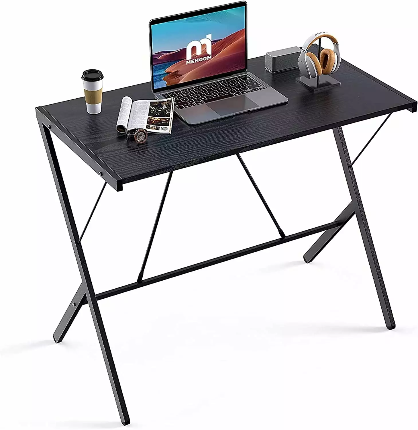 Compact Computer Desk Small Spaces - Ergonomic Home Office Solution ZJ