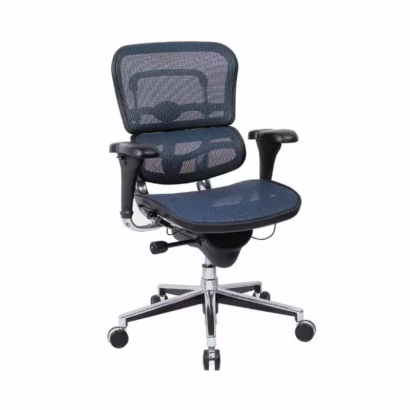 Ergohuman Mid Back Boardroom Chairs Ergonomic Mesh Conference Chair Adjustable Height Cubicles