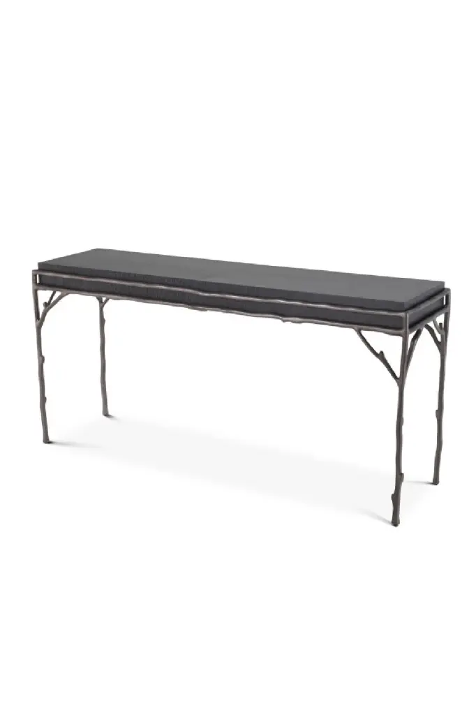 Charcoal Gray Oak Console Table Eichholtz Premier Entryway Furniture
