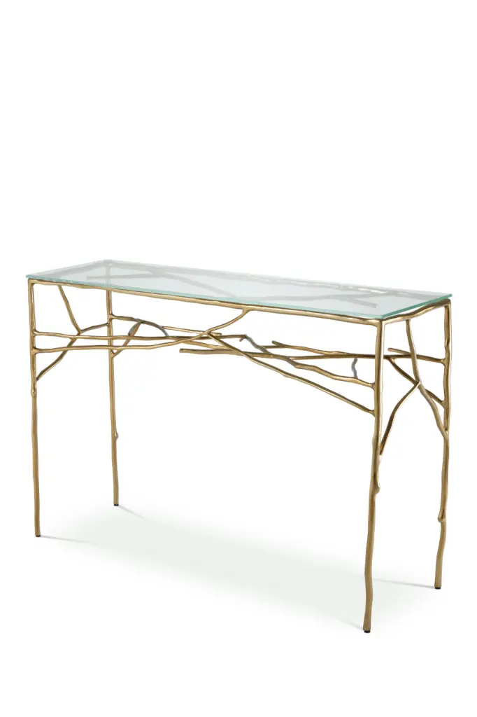 Eichholtz Antico Brass Branch Console Table Luxury Entryway Decor