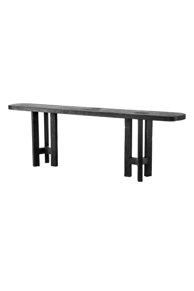 Eichholtz Libertine Black Meranti Console Table Hallway