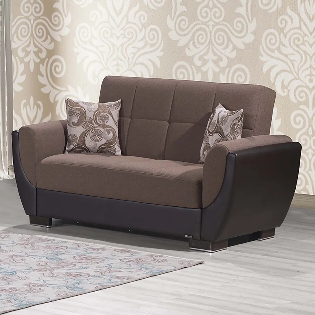 AIR ARMADA Loveseat 114 Brown Elegant Living Room Ottomanson