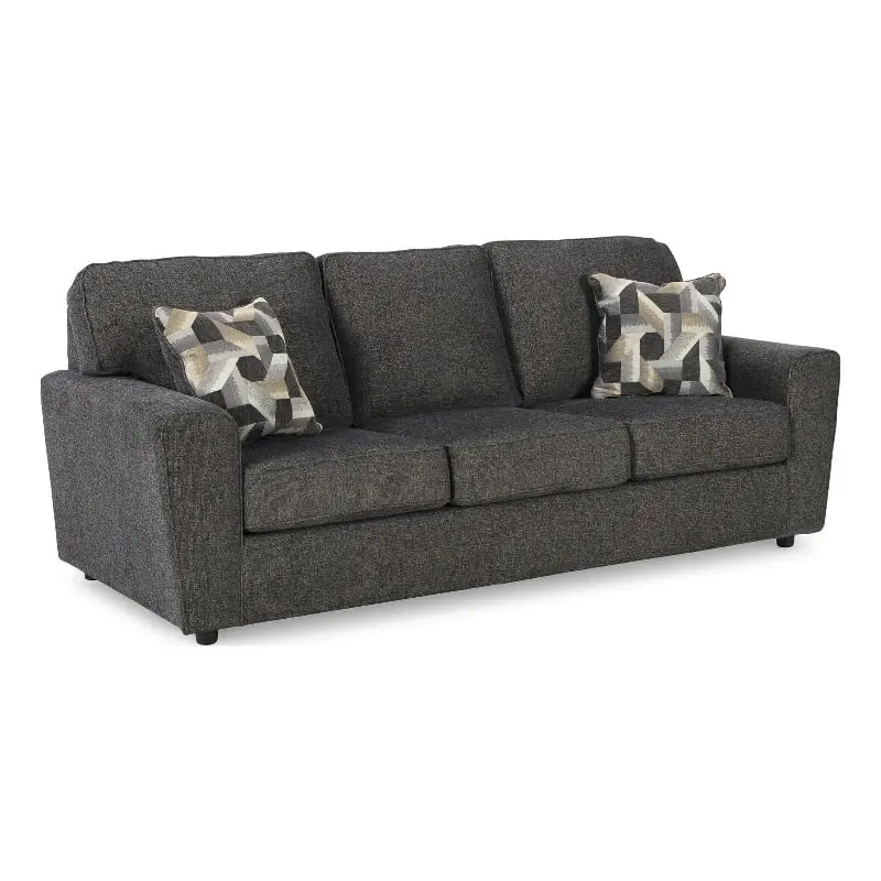 Ashley Furniture Cascilla Contemporary Fabric & Wood Sofa Gray