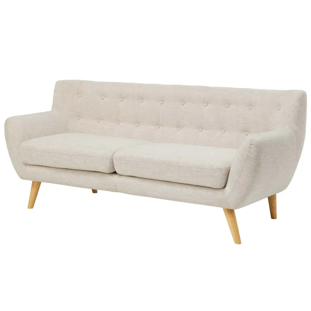 Modern Contemporary Urban Design Living Room Lounge Club Lobby Sofa Fabric Beige