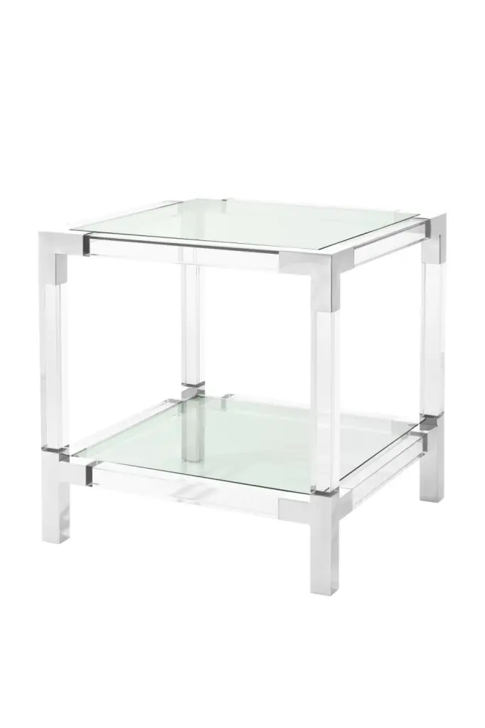 Acrylic Side Table Eichholtz Royalton Transparent Contemporary Table