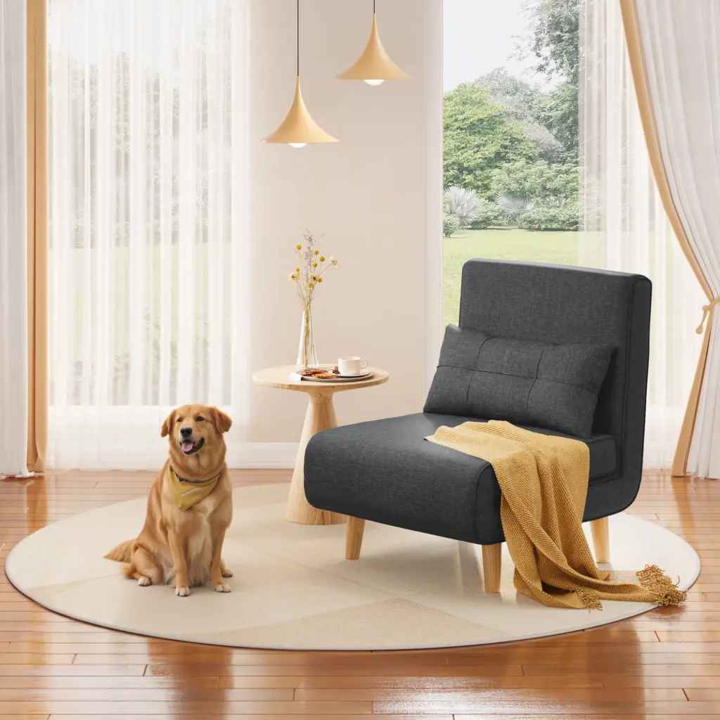 Asofer 3 1 Convertible Sleeper Chair Bed Adjustable Backrest Living Room