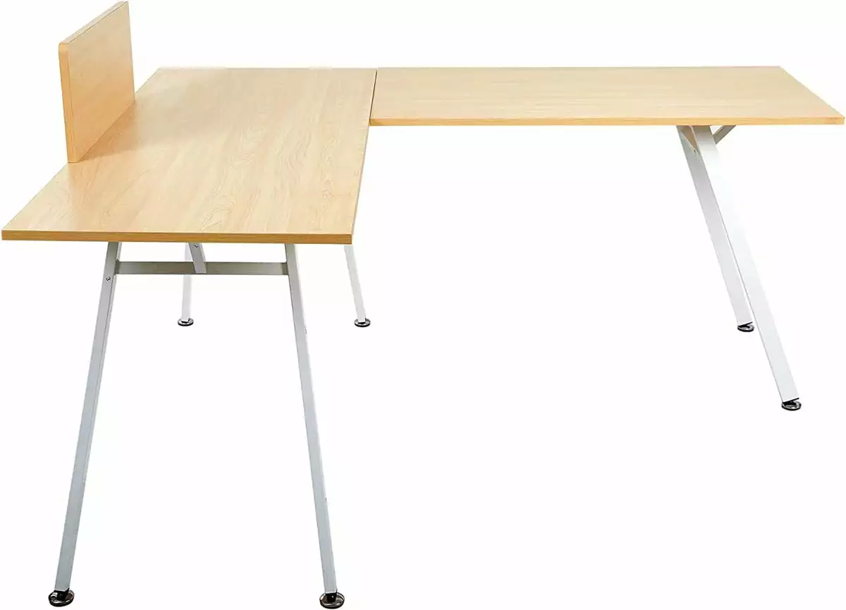 L Shaped Desk 67x59 Corner Computer Desk PC Laptop Study Writing Table Generic