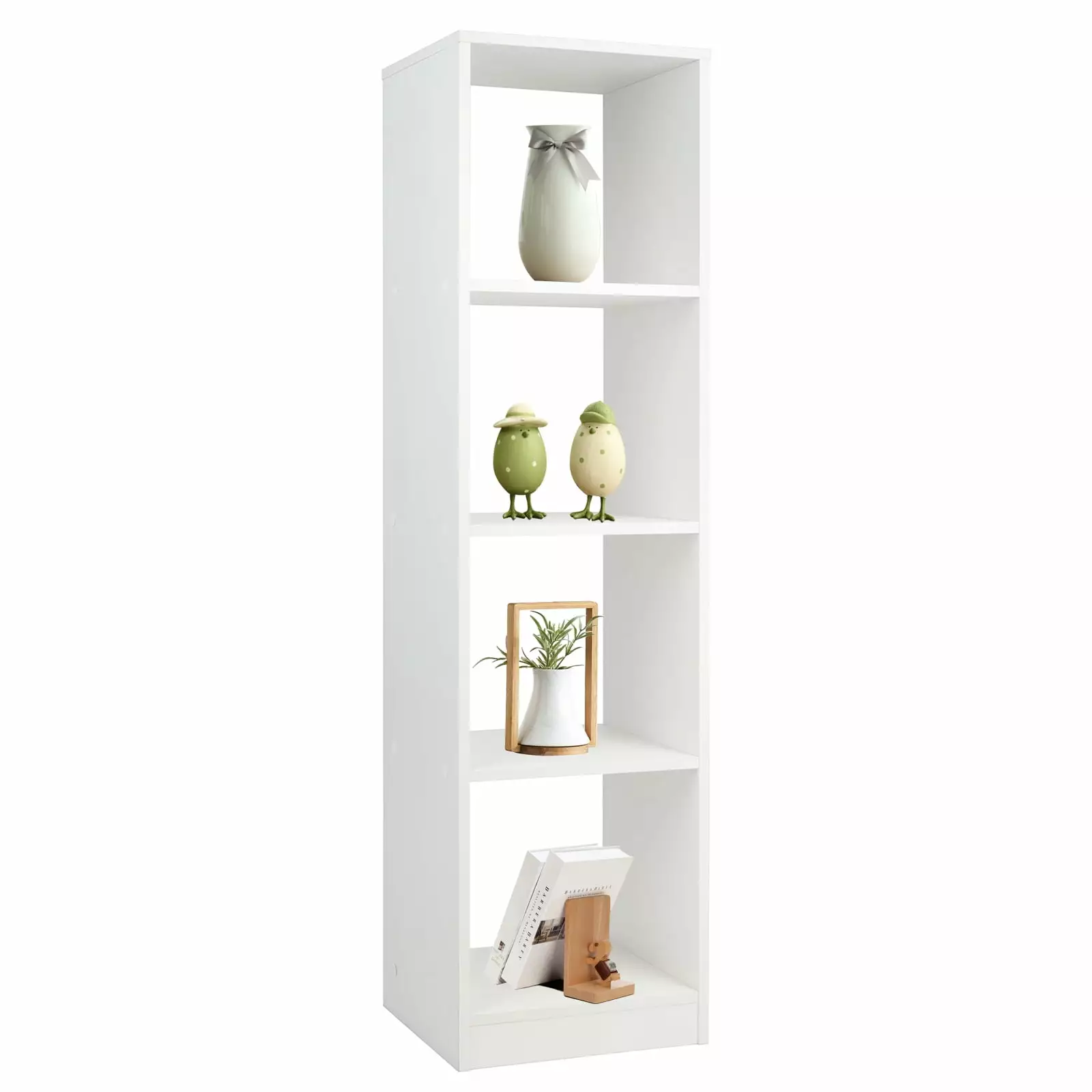 Coelon 56 Tall 4-Cube Bookshelf Anti-Tipping Kits White