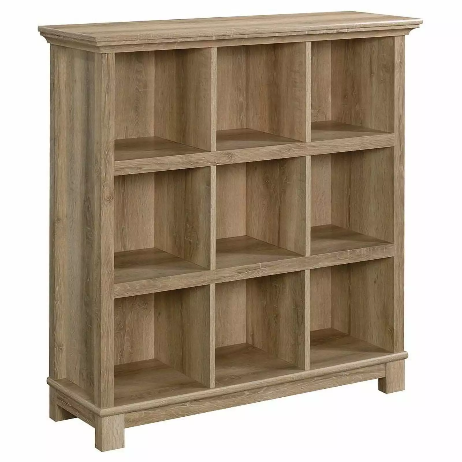 Pemberly Row Engineered Wood 9-Cube Bookcase Organizer Orchard Oak Finish