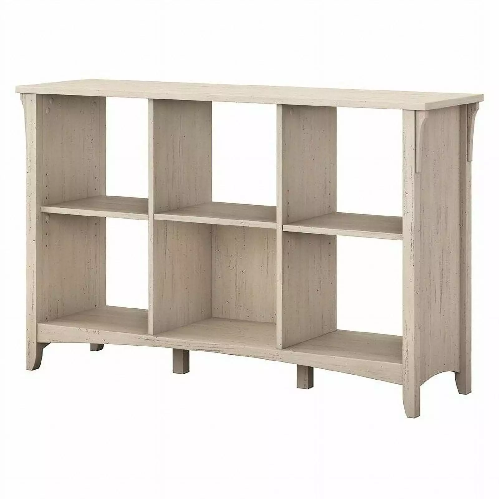 Bowery Hill 6 Cube Organizer Antique White Engineered Wood Storage Shelf