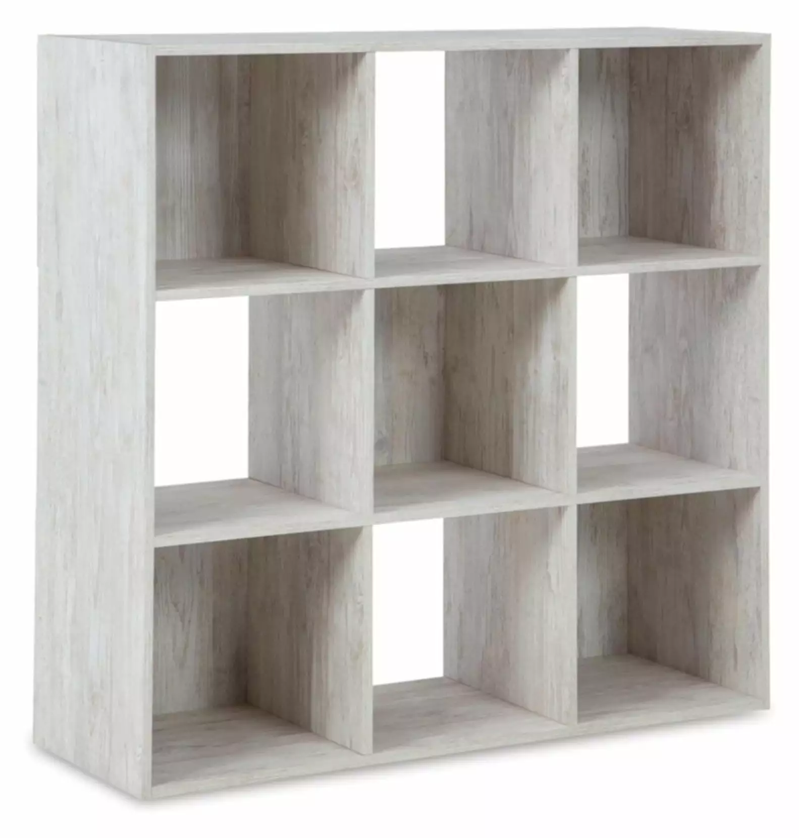 Paxberry Coastal 9 Cube Storage Organizer Bookcase Whitewash Generic