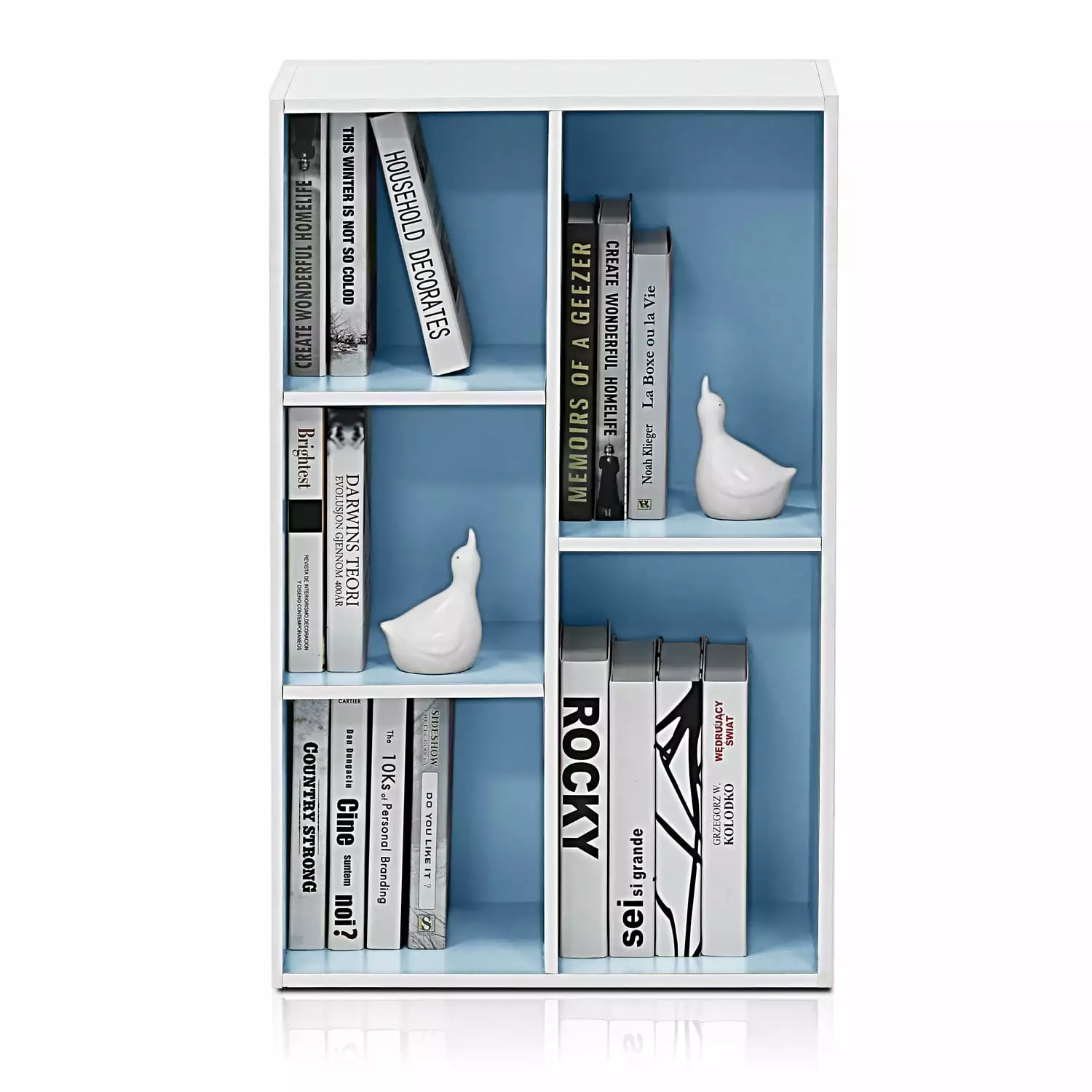 Furinno 5 Cube Reversible Open Shelf Living Room Bedroom Storage