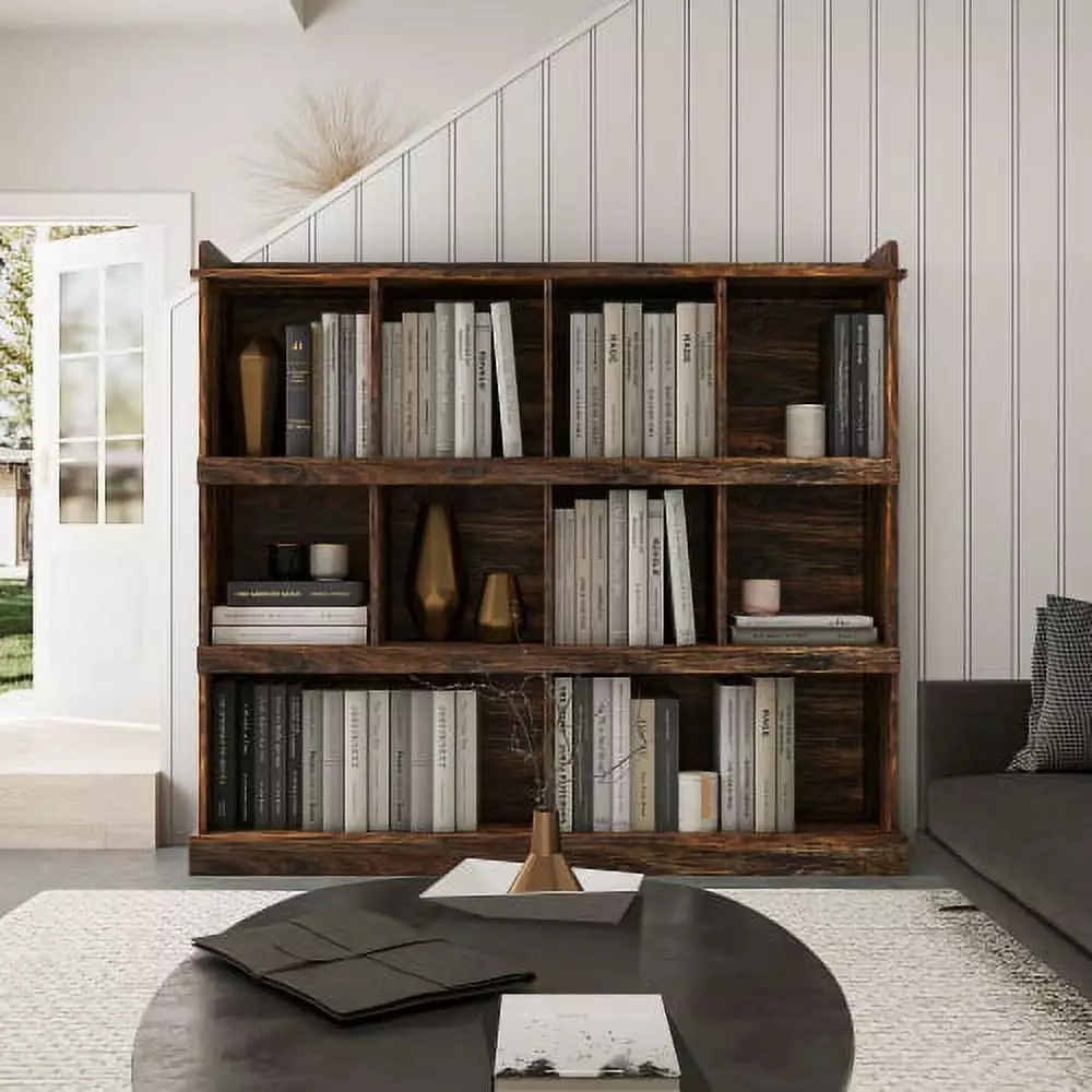 MISSUNNY 3 Tier Open Shelf Bookcase 10 Cube Storage Organizer Anti Tilt