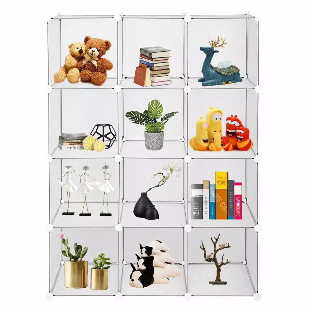 Winado 12-Cube Book Shelf Storage Closet Organizer Bookcase