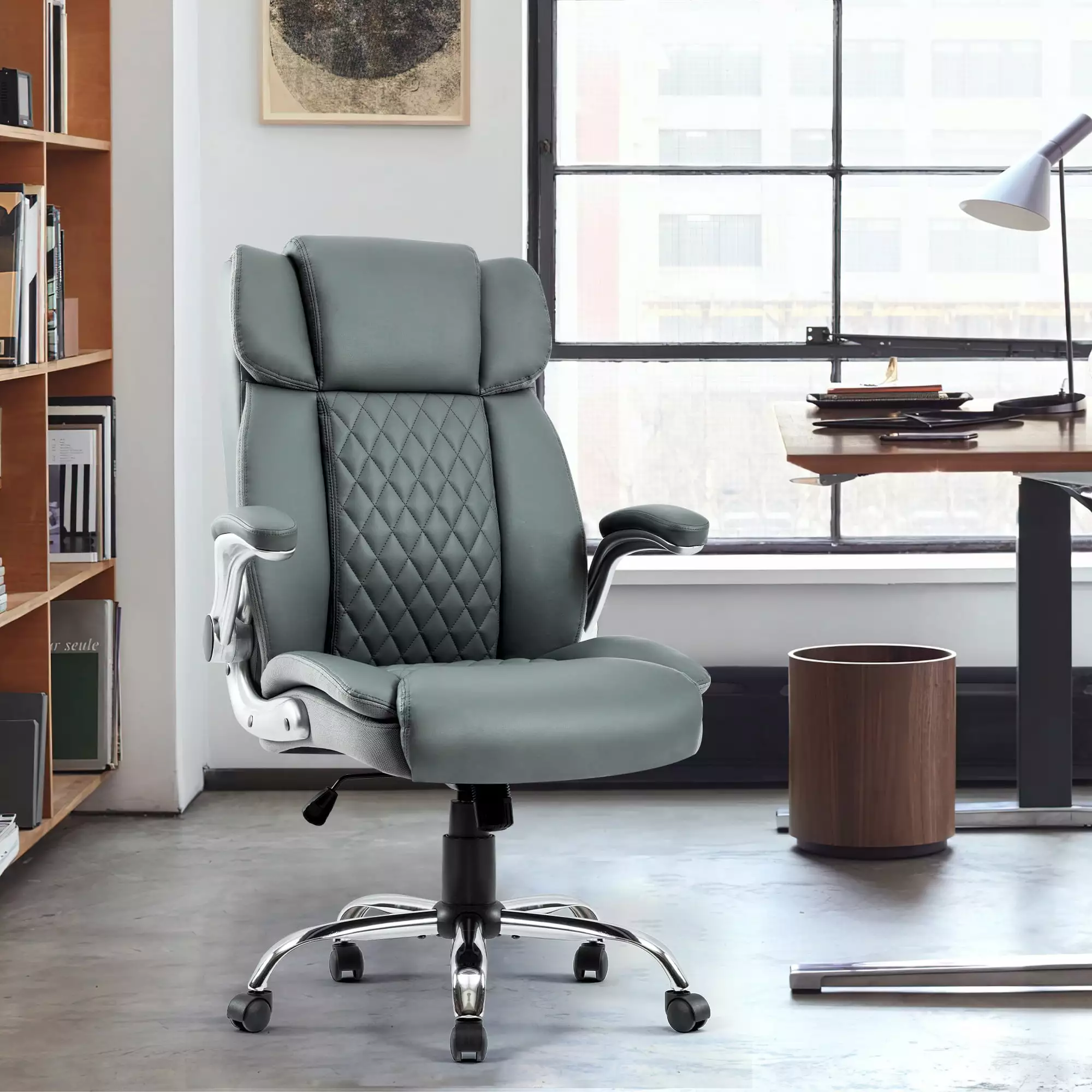DeeHome Swivel Office Room Chair Executive Desk Chair Velvet Comfortable Computer Chair