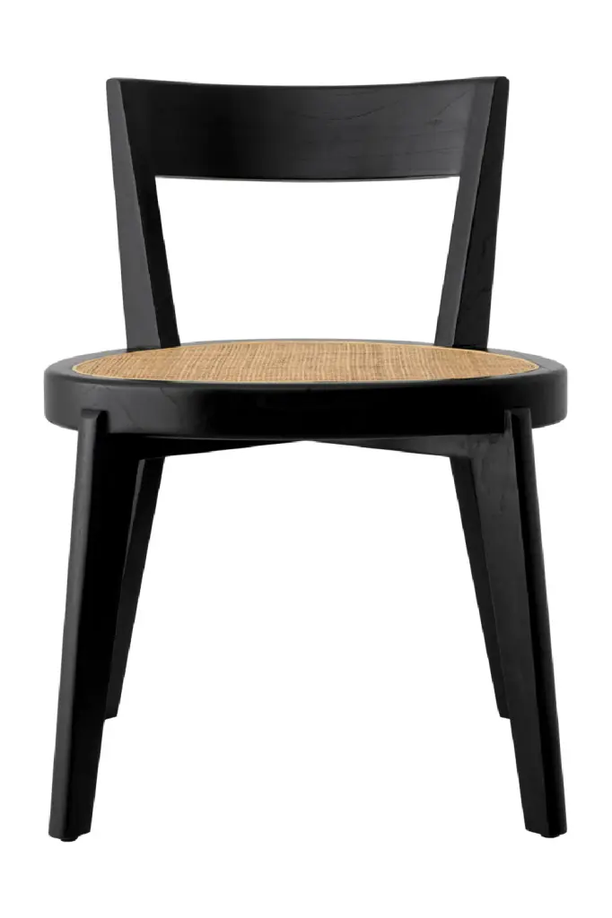 Eichholtz Alvear Rattan Seat Dining Chair Modern Dining Rooms