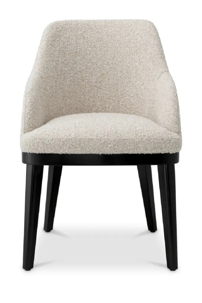 Eichholtz Costa Kempton Beige Dining Chair Elegant Dining Room