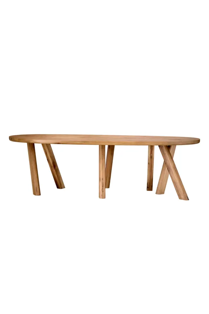 Eichholtz Baysore Oval Oak Dining Table Elegant Dining Rooms