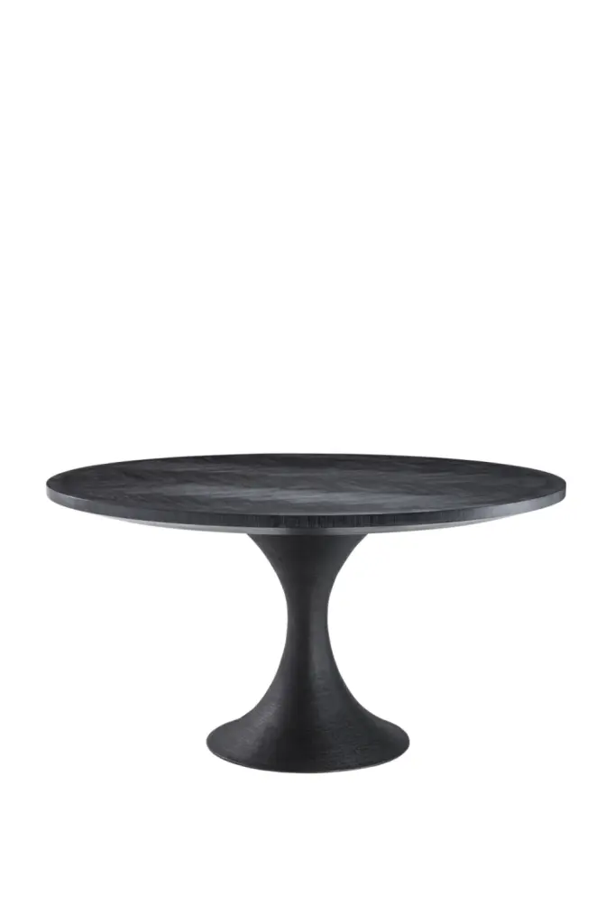 Eichholtz Melchior Round Charcoal Dining Table Modern Home Decor