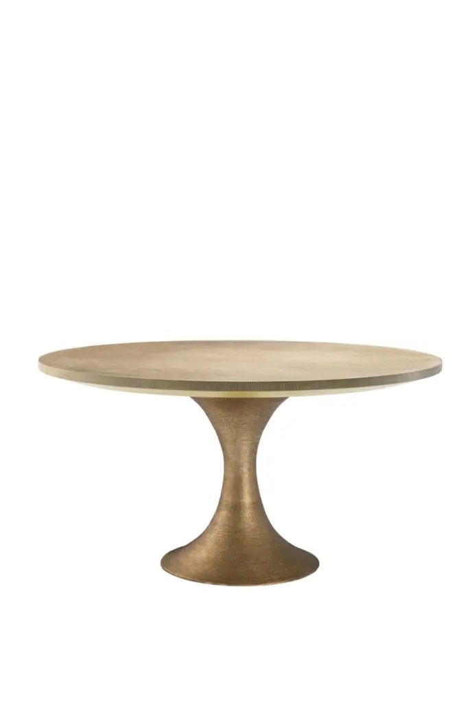 Eichholtz Melchior Round Oak Dining Table Rustic Kitchen Table