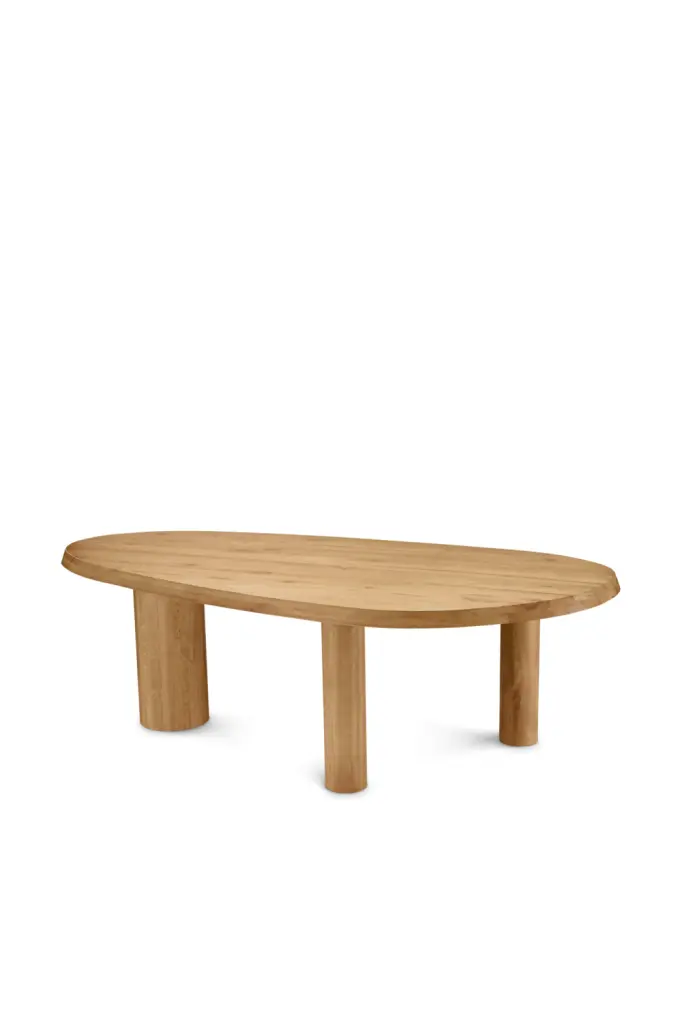 Eichholtz Prelude Reclaimed Oak Dining Table - Rustic Farmhouse Kitchen Table
