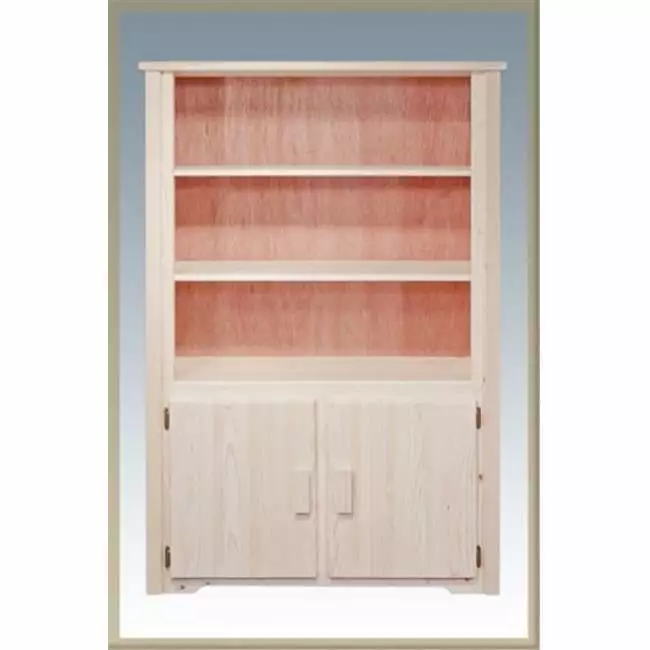 Homestead Collection Bookcase Storage Ready To Finish Rustic Shelf D2D Technologies