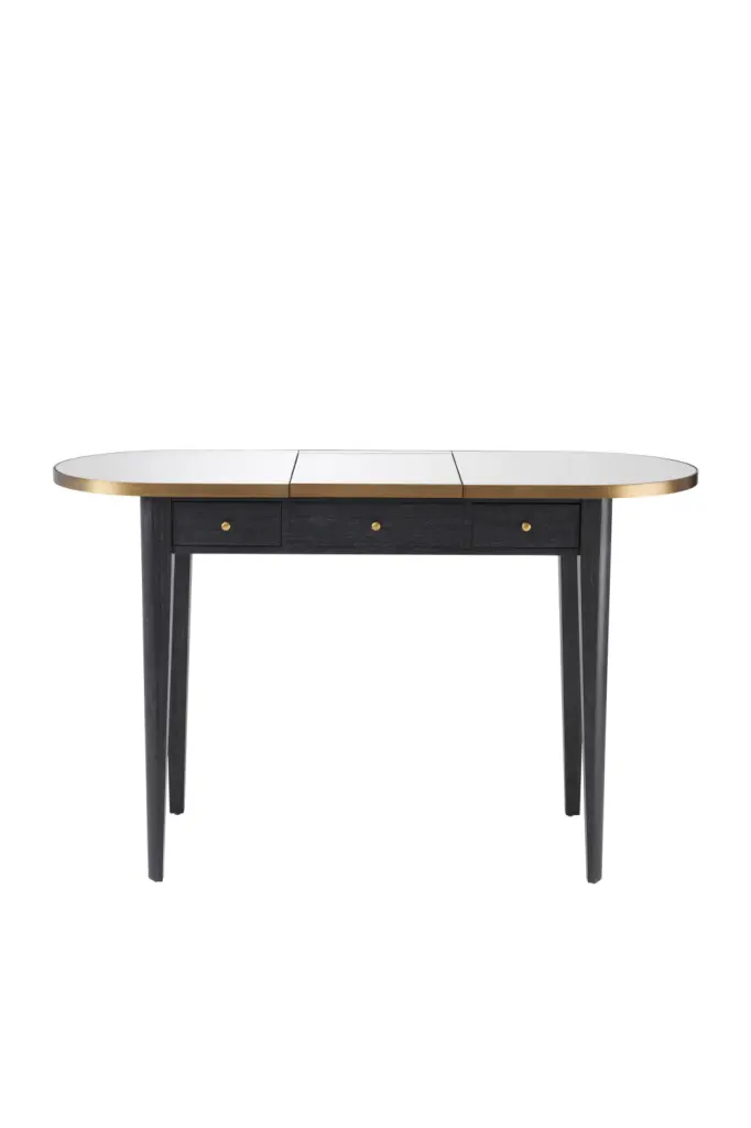 Gray Oak Flip-Up Dressing Table Eichholtz Toulouse Vanity Desk Mirror