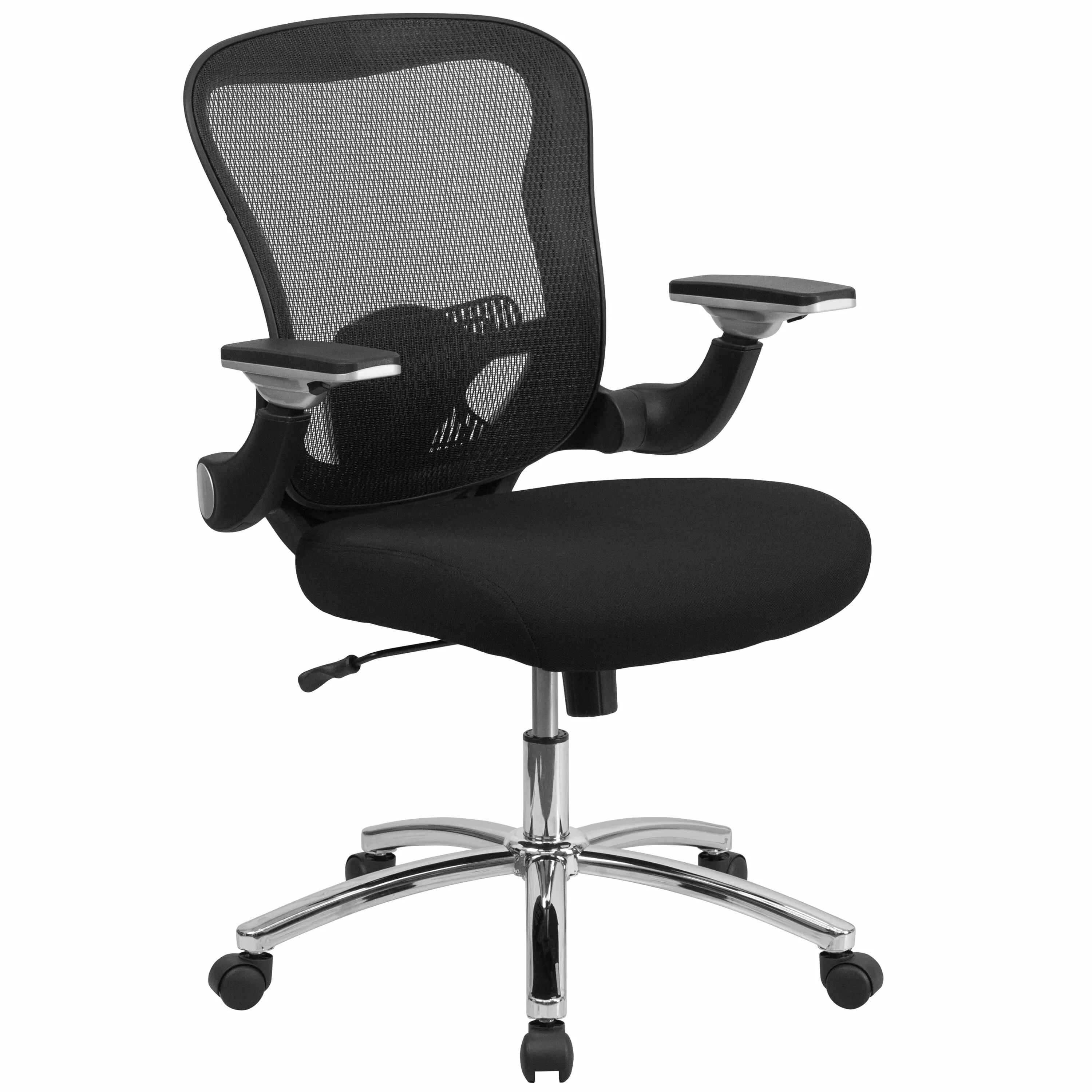 Line Furniture Executive Ventilated Mesh Back Swivel Office Chair Height Adjustable Flip-up Arms
