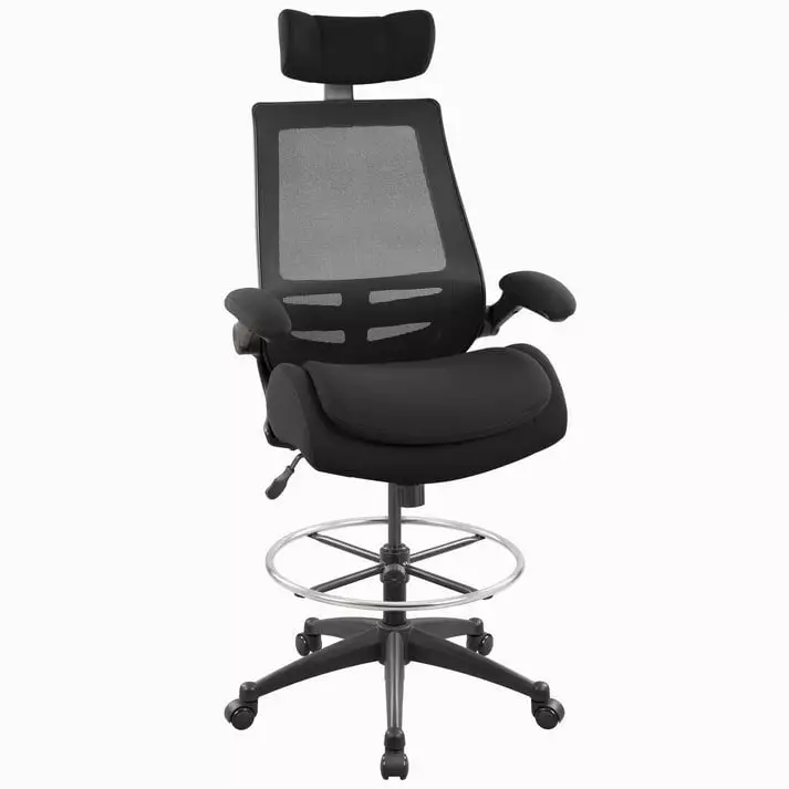 400lbs Ergonomic Mesh Office Chair Adjustable Headrest and Flip-Up Arms BOLISS