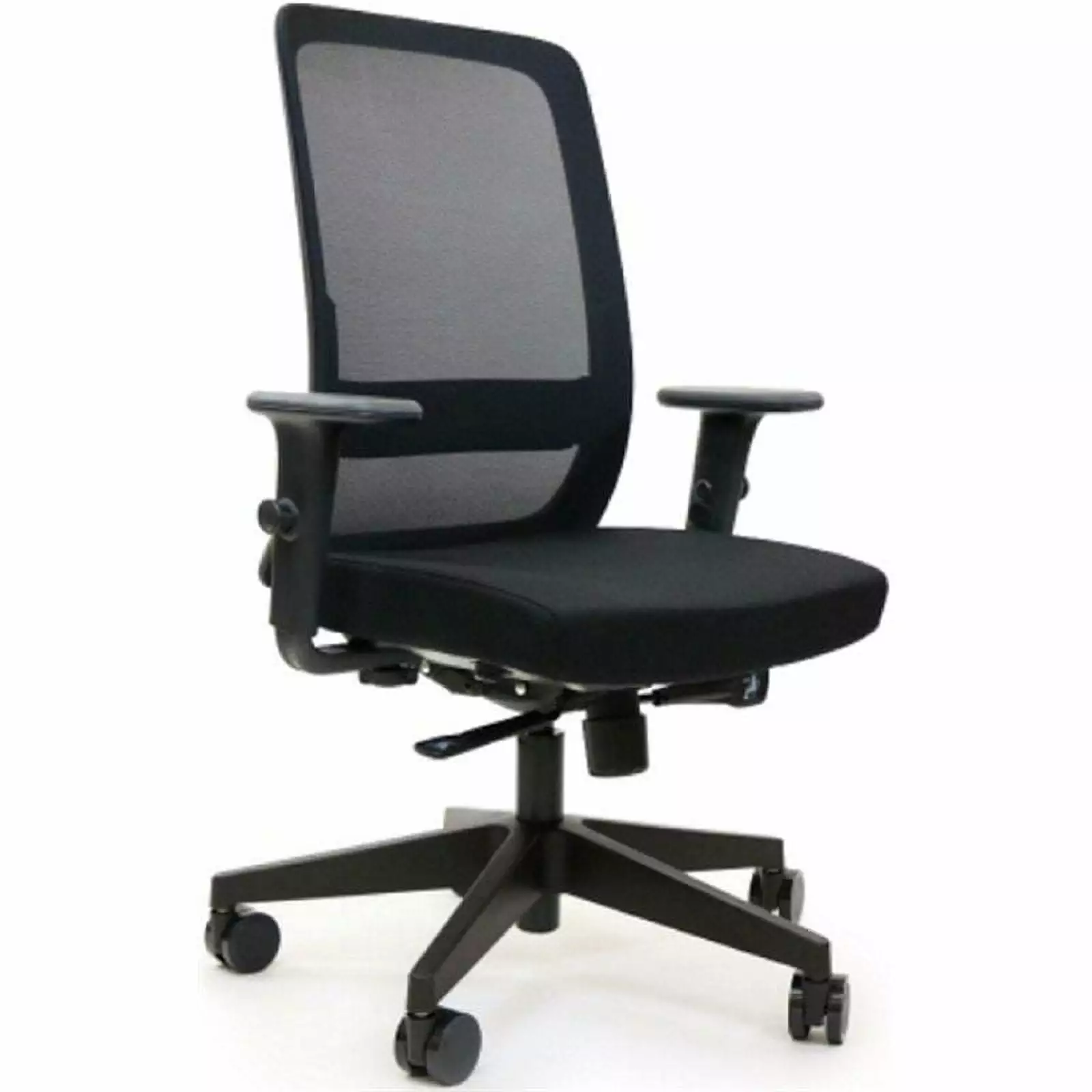 CavilUSA Velo Ergonomic Mesh Back Office Chair Fabric Seat Black Computer Desk Chair