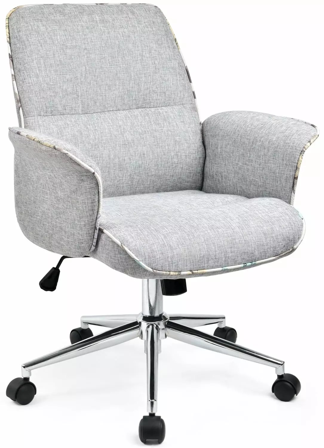 ComHoma Ergonomic Executive Adjustable Mid-Back Home Office Chair Lumbar Support Gray