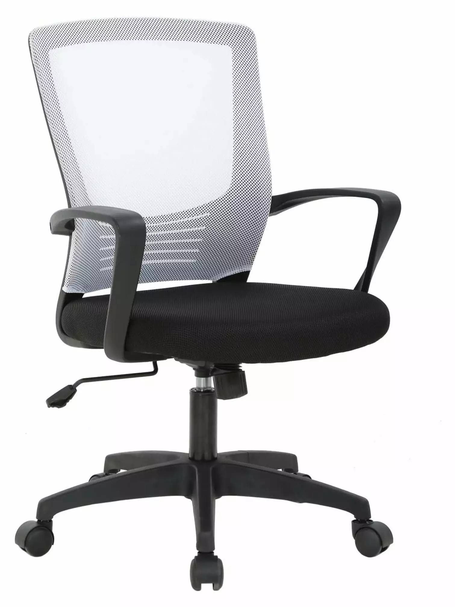 Simple Home White Ergonomic Mesh Office Chair Lumbar Support Ditangy
