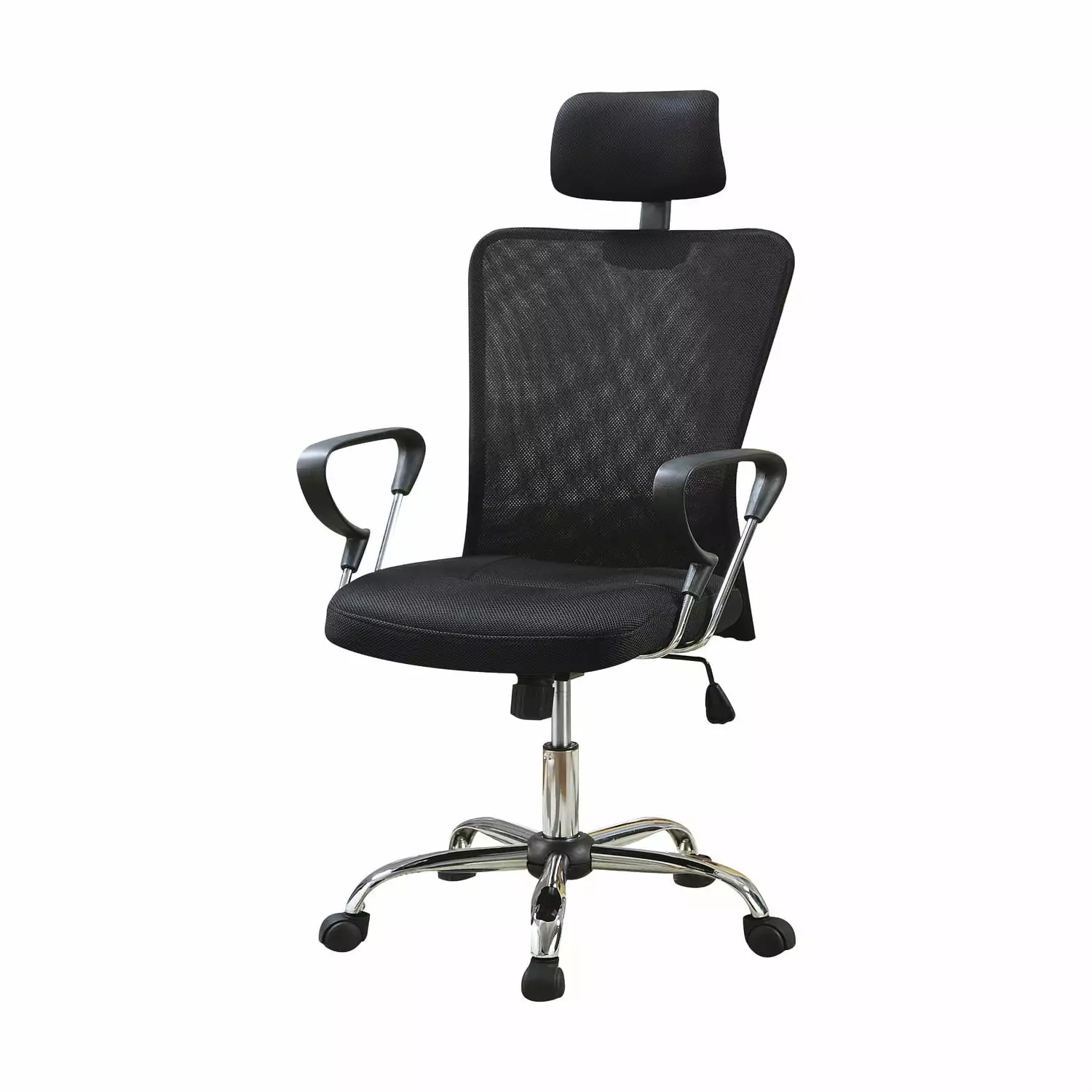 High Back Executive Mesh Office Chair Headrest Black Fast Furnishing
