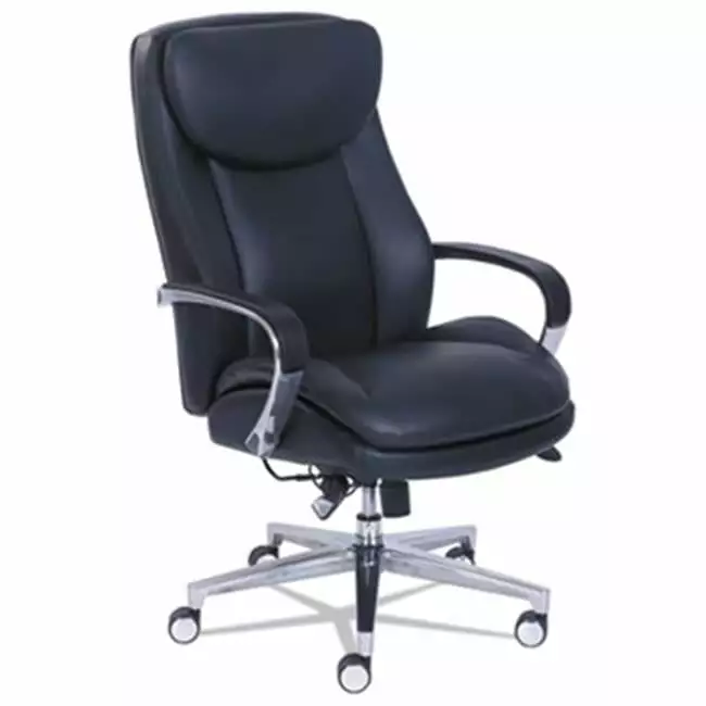LZB 2000 High-Back Executive Chair Dynamic Lumbar Support Black - Ergonomic Office Chair Guest Room