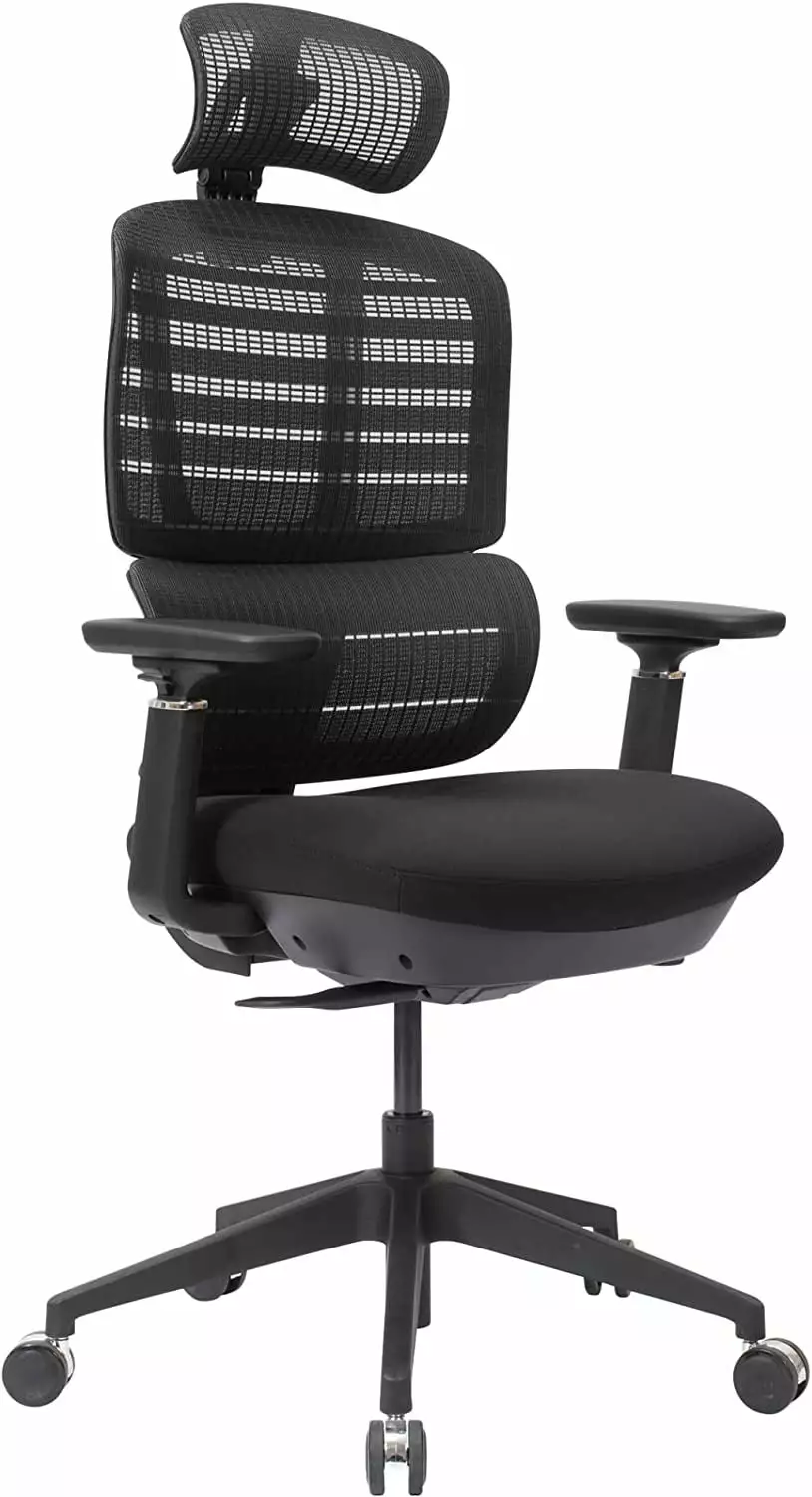 KEMANHUAN Momentum Ergonomic Mesh Active High Back Chair Black BIFMA Compliant Office Chair