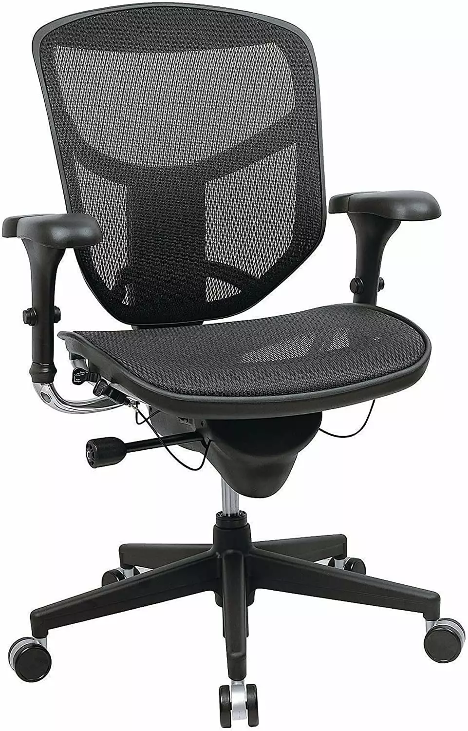 KEMANHUAN Quantum 9000 Series Ergonomic Mid Back Mesh Office Chair Black Computer Chair