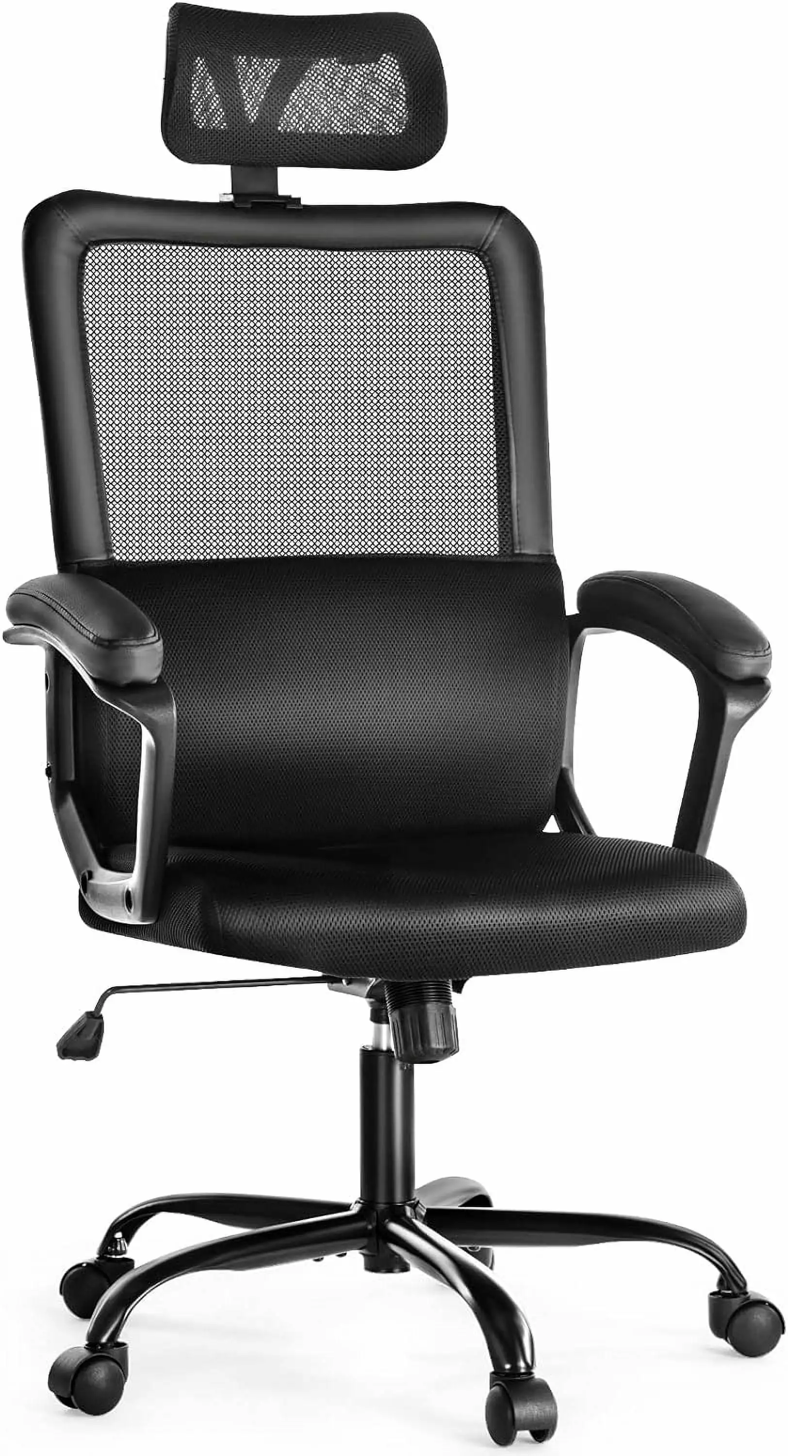 High Back Ergonomic Office Chair Lumbar Support Headrest and 360 Swivel Rocking Function kk