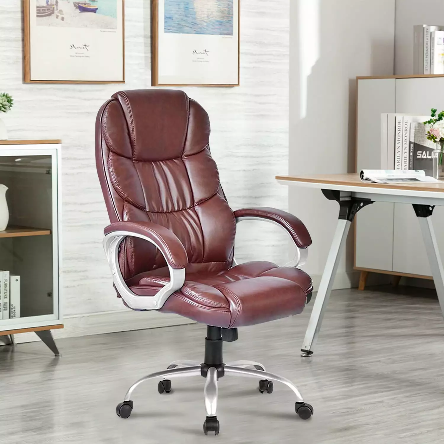LCH Office Chair Desk Chair Computer Chair Ergonomic Task Rolling Swivel Adjustable Stool High Back Executive Chair Lumbar...