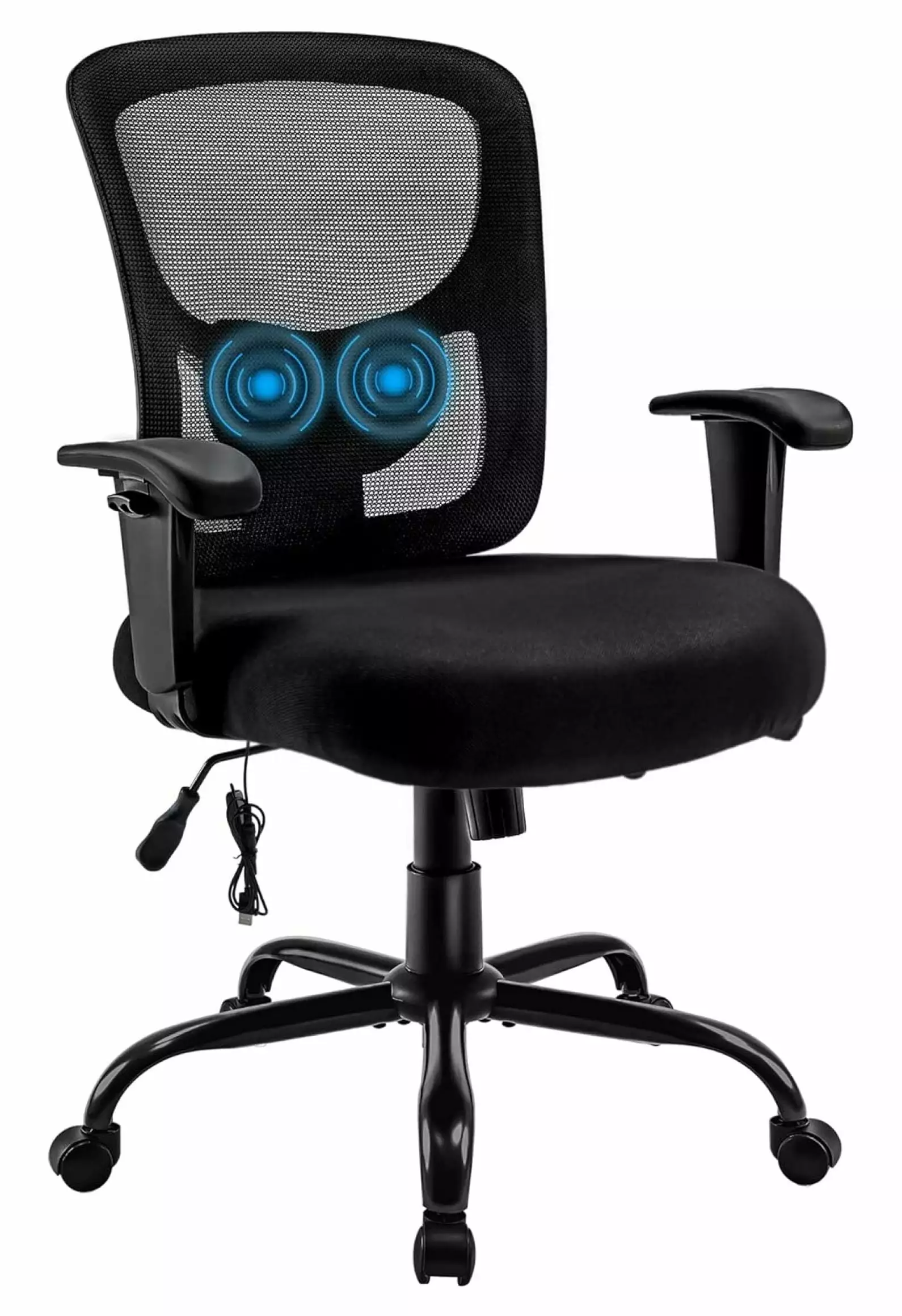 LirtedAura Home Office Chair Ergonomic Mesh Desk Chair 400lbs Adjustable Lumbar Support Arms High Back Wide Seat Task Exec...