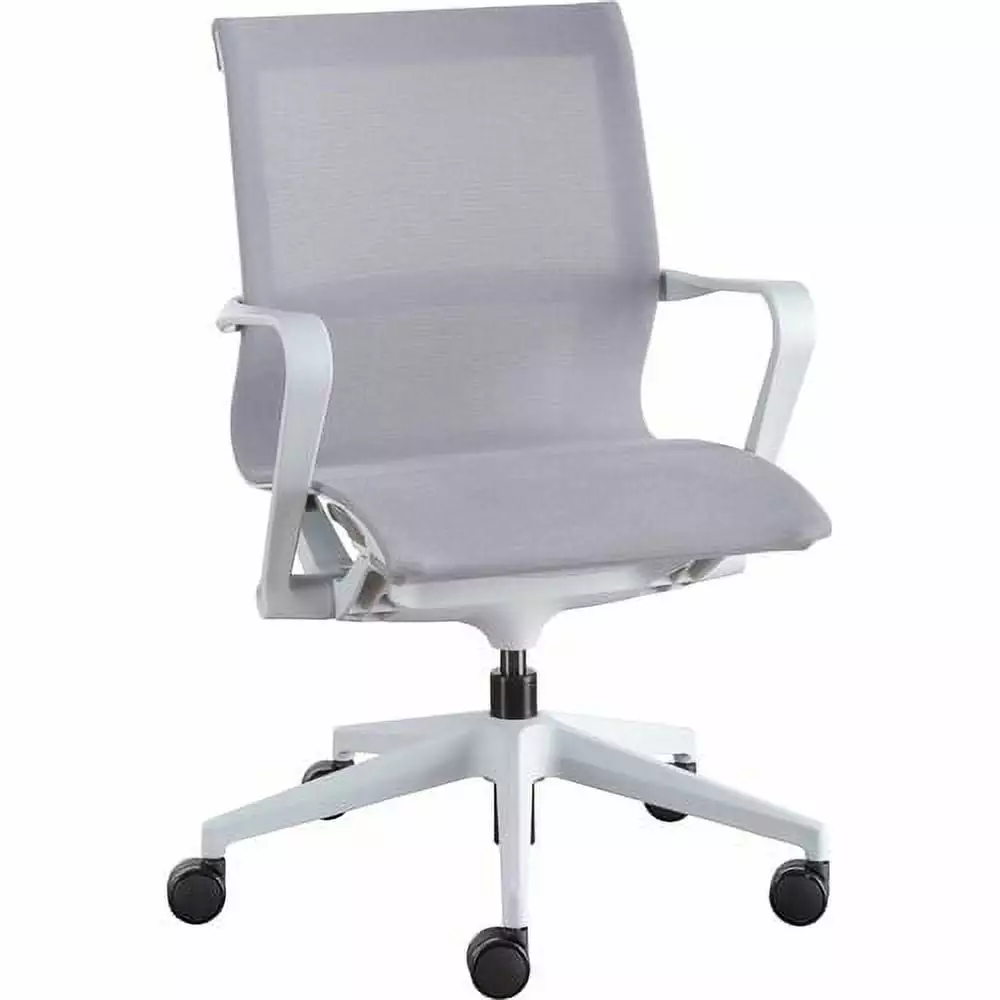 Lorell Mesh Mid-Back Executive Chair - Gray Ergonomic Office Desk Chair