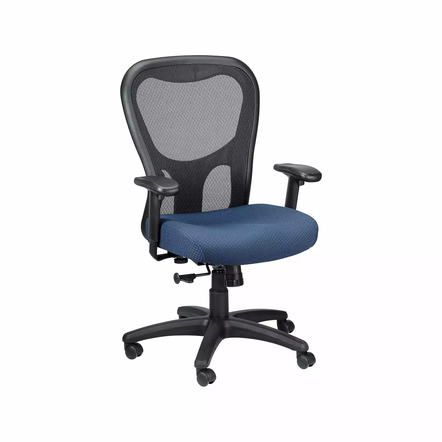 Tempur-Pedic TP9000 Mid-Back Ergonomic Armrest T-Shaped Swivel Mesh Chair Navy Blue RAYNOR MARKETING LTD.