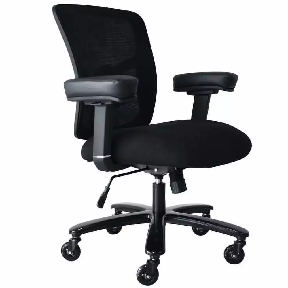 Big and Tall Office Chair 400lbs Ergonomic Mesh Desk Chair Adjustable Lumbar Support Heavy People Super Dope