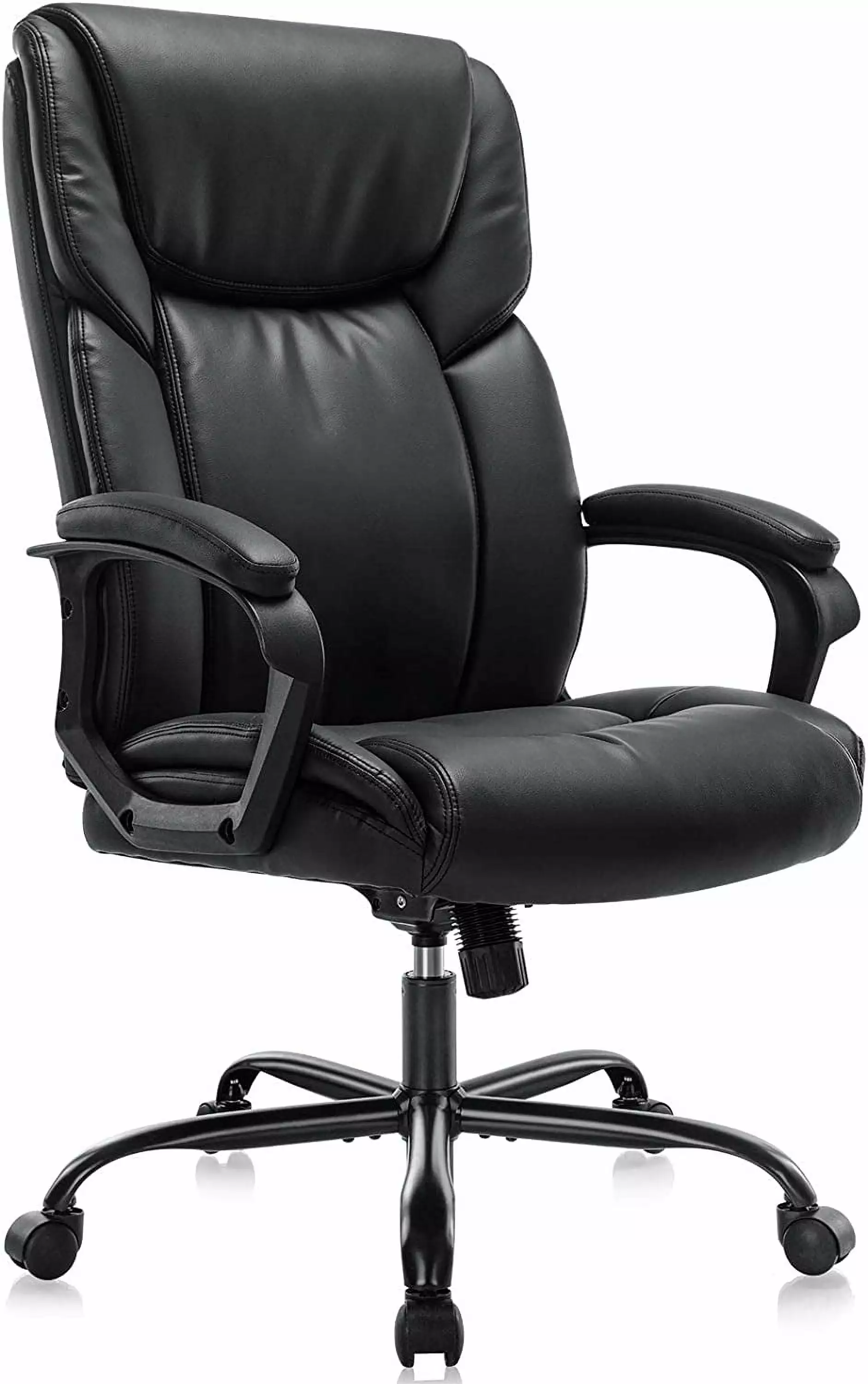 Ergonomic Computer Desk Chair Heavy People - High Back & Lumbar Support, Adjustable Height, 360 Degree Swivel, Black, Mode...
