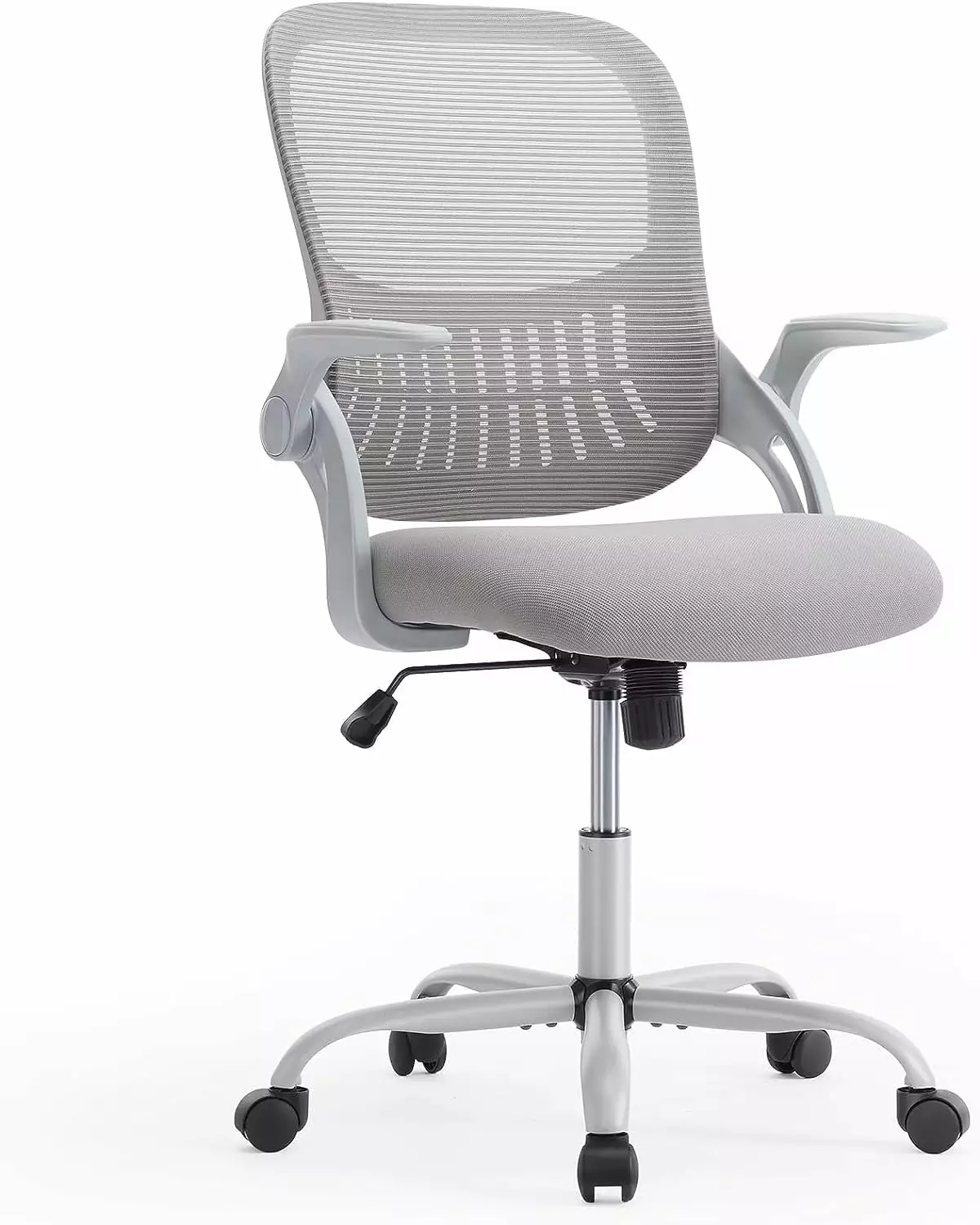 Ergonomic Mesh Office Chair Mid Back Desk Chair Larger Seat Adjustable Height Swivel Task Chair Women Adults TRAHOO